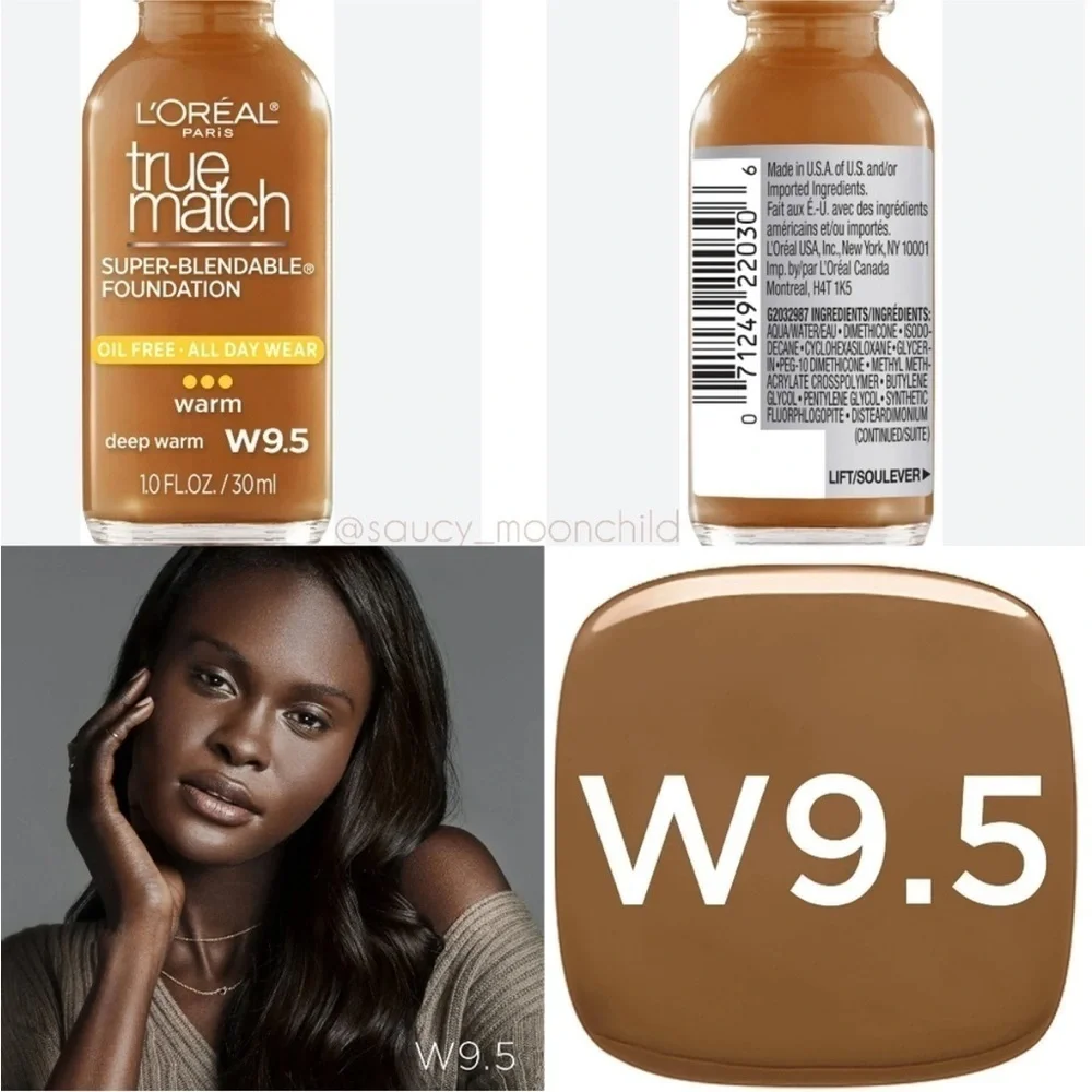 L'Oreal Paris Makeup True Match Super-Blendable Liquid Foundation W9.5 Deep Warm